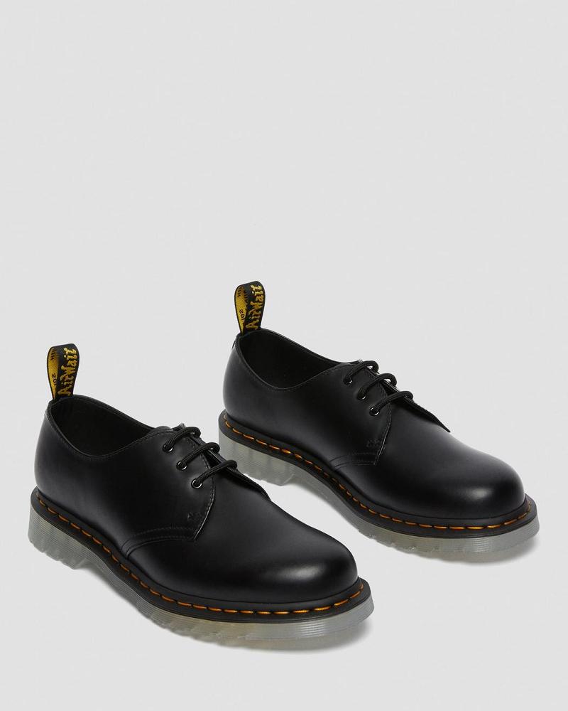 Black Women's Dr Martens 1461 Iced Smooth Leather Oxfords Shoes | CA 350QMA